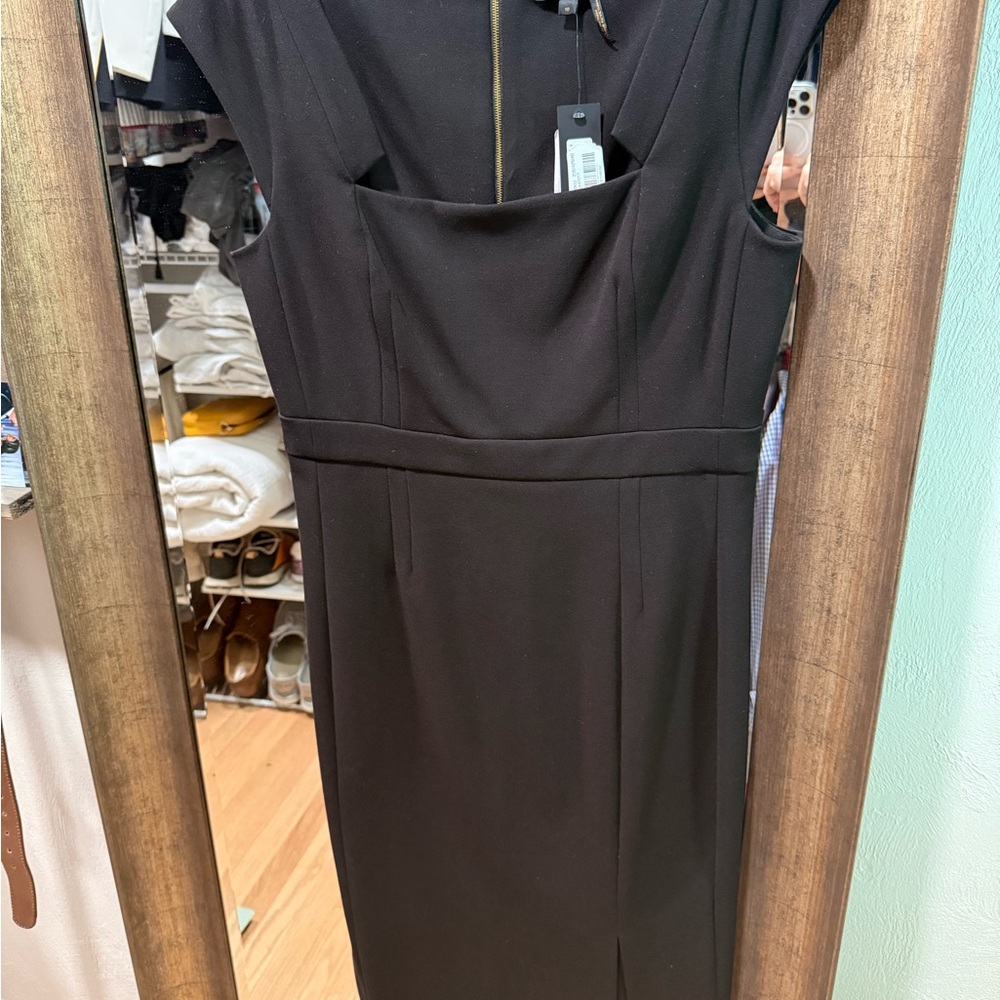 Donna Karan Classic Black Midi Dress